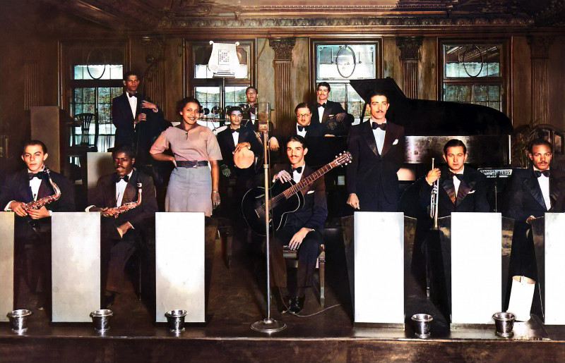 Paulo Coelho em Buenos Aires, com sua jazz band, acompanhado pela voz de Horacina Correa (1938)