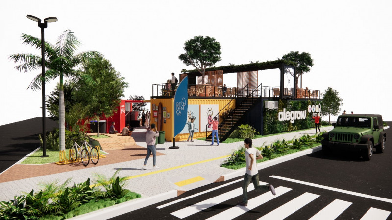 Alegrow será um empreendimento gastronômico próximo ao Parque da Redenção | ALEGROW/DIVULGAÇÃO/JC