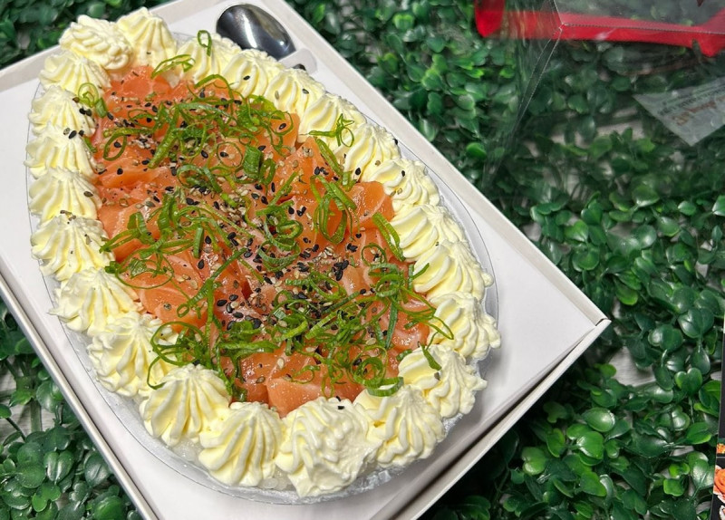 A Gunkan's lan&ccedil;ou um ovo de P&aacute;scoa de sushi Foto: GUNKAN DELIVERY/DIVULGA&Ccedil;&Atilde;O/JC