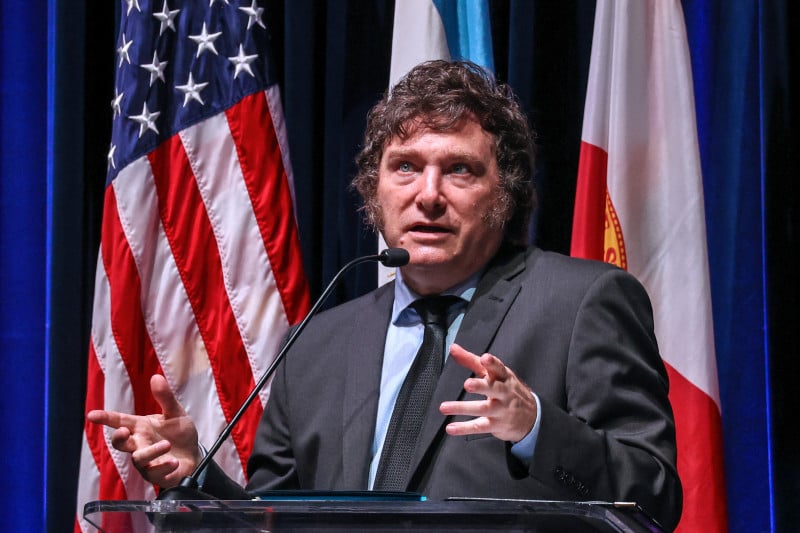 Milei &eacute; rival pol&iacute;tico do presidente Lula e aliado do ex-presidente Jair Bolsonaro