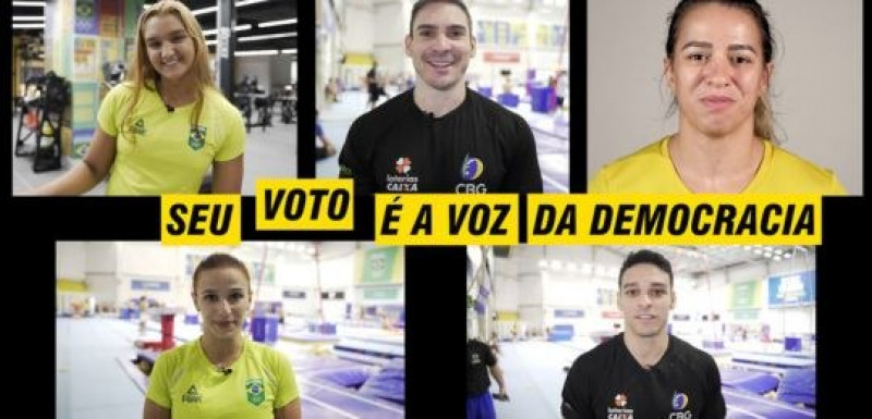 Em vídeo, atletas convidam jovens em idade de voto facultativo a exercerem a cidadania