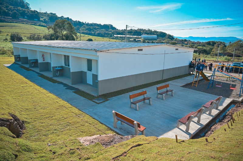Alojamento foi construído pelo Sinduscon-RS para as famílias que perderam tudo na enxurrada de setembro