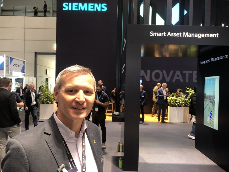 CEO da Siemens Brasil, Pablo Fava concedeu entrevista ao JC na Feira de Hannover

