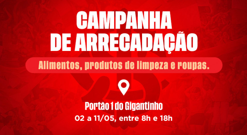 Direção do Inter promove campanha de doações para ajudar vítimas das chuvas no RS