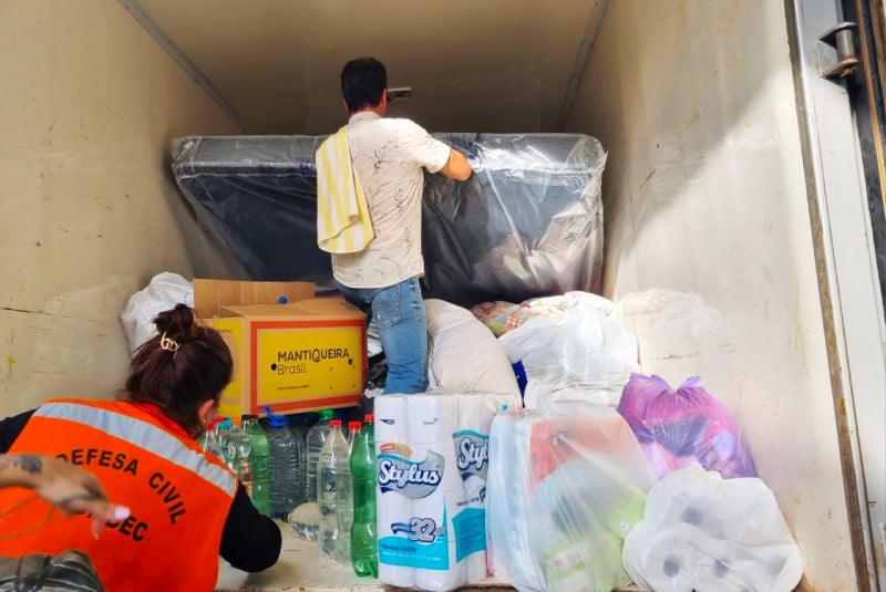 Município do Vale do Rio Pardo segue arrecadando doações; em outra frente, estradas e vias recebem obras
