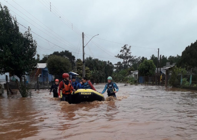 Resgate em Três Coroas contou com apoio do Corpo de Bombeiros Voluntários