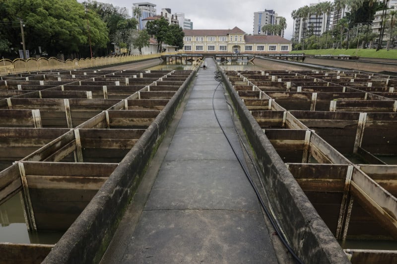 Tanques da Estação de Tratamento de Água Moinhos de Vento estão vazios 