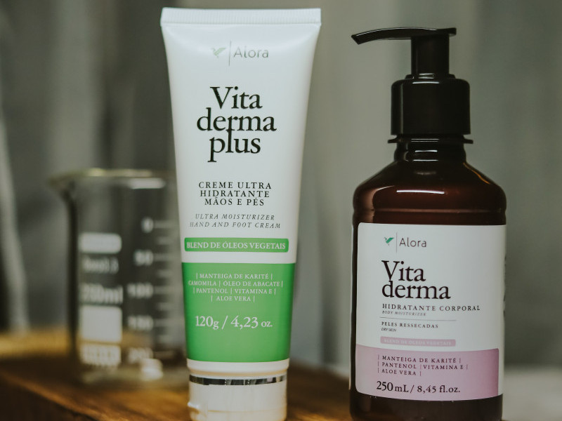 A empresa oferece três produtos dermatológicos pensados para pacientes que estão em tratamento de câncer Foto: REPRODUÇÃO/ ALORA COSMÉTICOS/ JC 