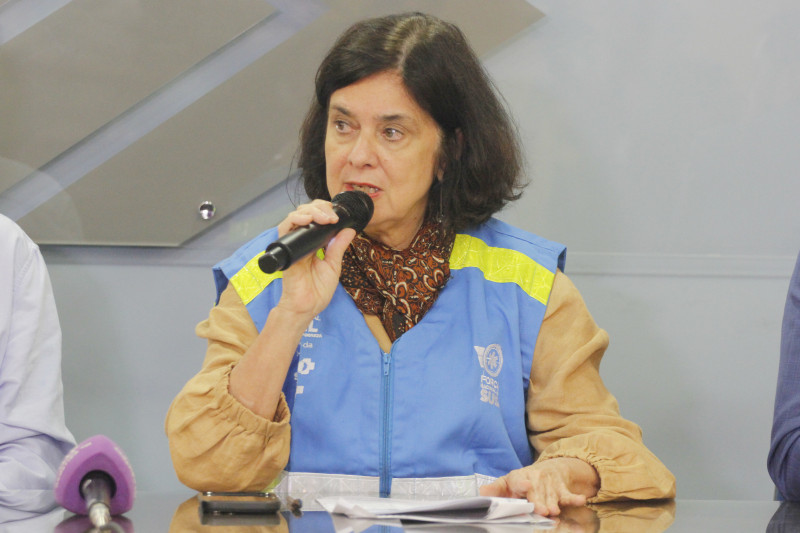 Fala da ministra se estendeu por mais de meia hora