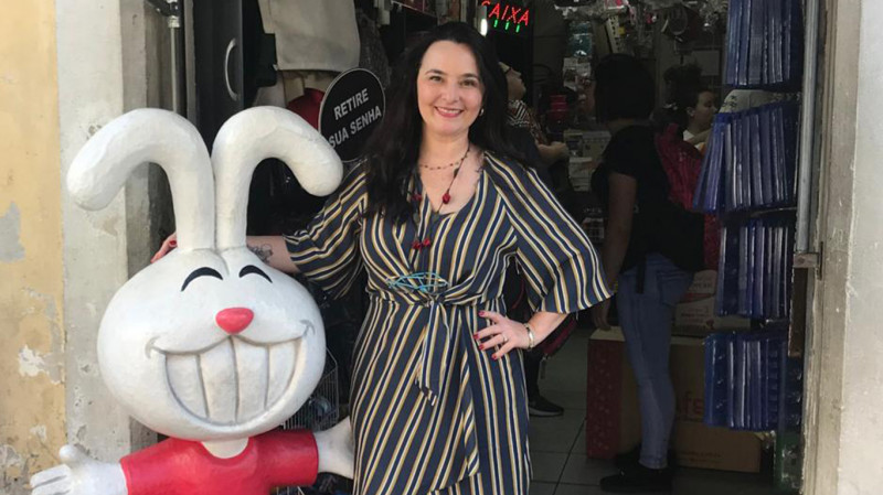 Adriana Kauer &eacute; propriet&aacute;ria do Comercial Martini no Mercado P&uacute;blico Foto: ARQUIVO PESSOAL/DIVULGA&Ccedil;&Atilde;O/JC