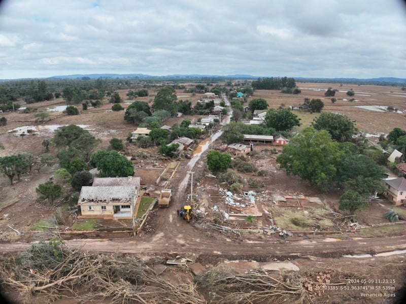 Distrito de Vila Mariante foi o mais atingido da cidade; prefeitura vai trabalhar na realocação de famílias