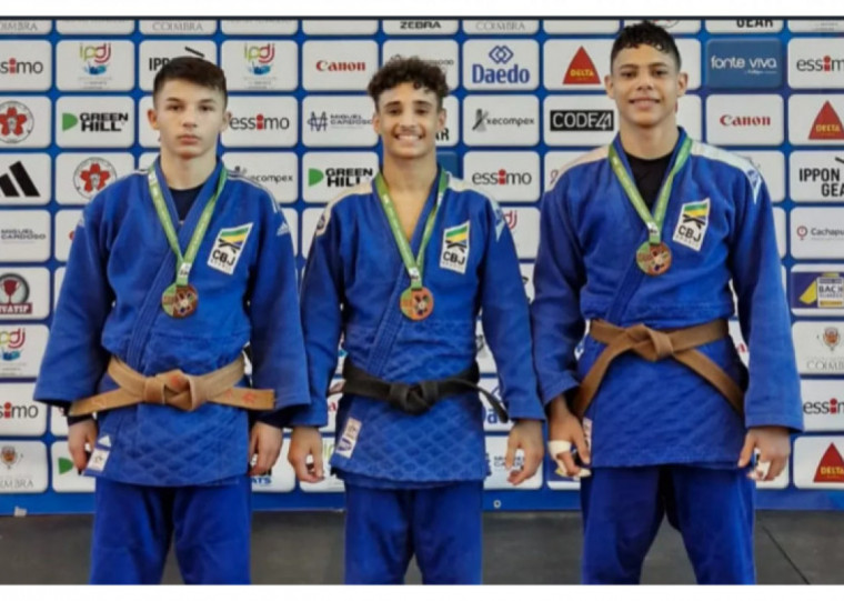  Yuri Pereira, João Santana e Silas Costa subiram no pódio em Portugal