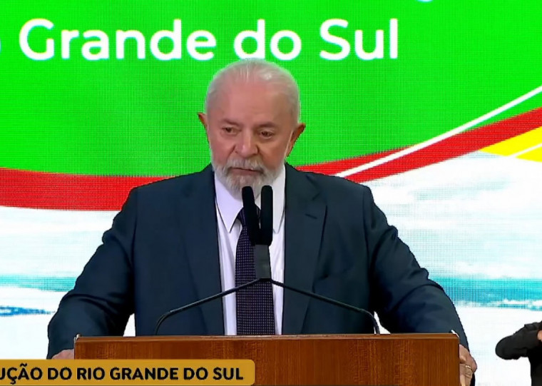 "Não podemos tratar um desastre como o do Rio Grande do Sul da forma como vínhamos tratando ", disse Lula