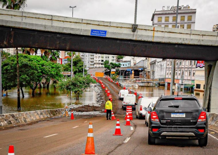 Obras devem ocorrer na medida em que o Guaíba siga recuando
