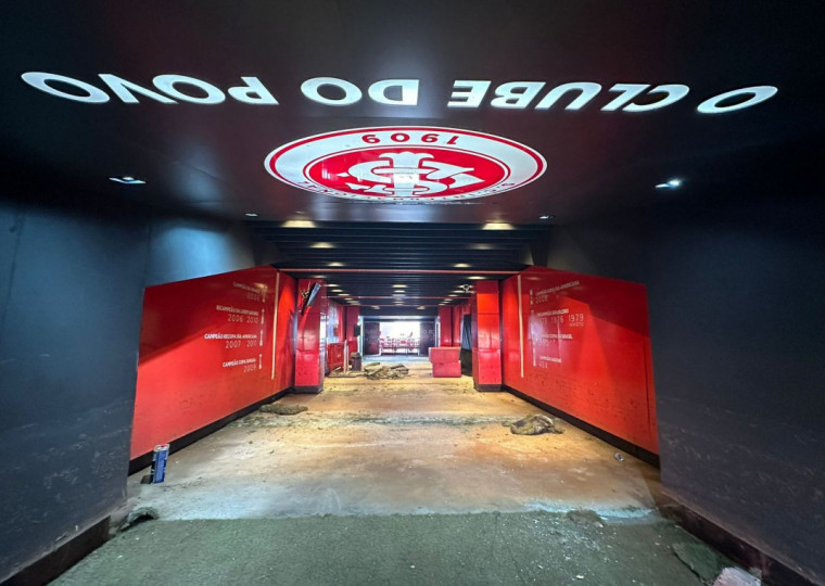 Estádio foi menos afetado que o CT Parque Gigante e se encaminha para retomada