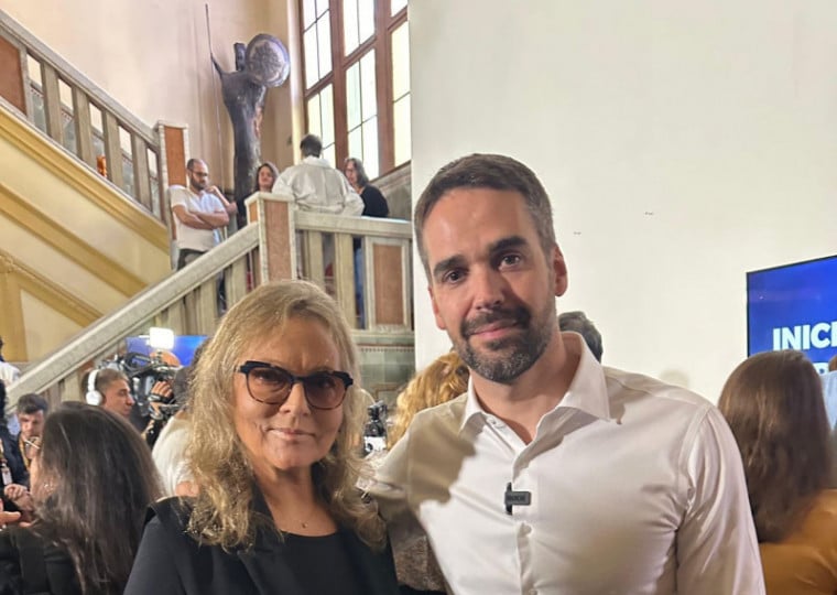 Carmen Ferrão e Eduardo Leite no Margs