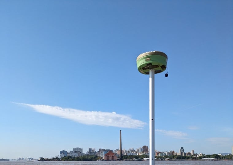 Sensores de nível junto ao porto da Capital operaram durante a cheia