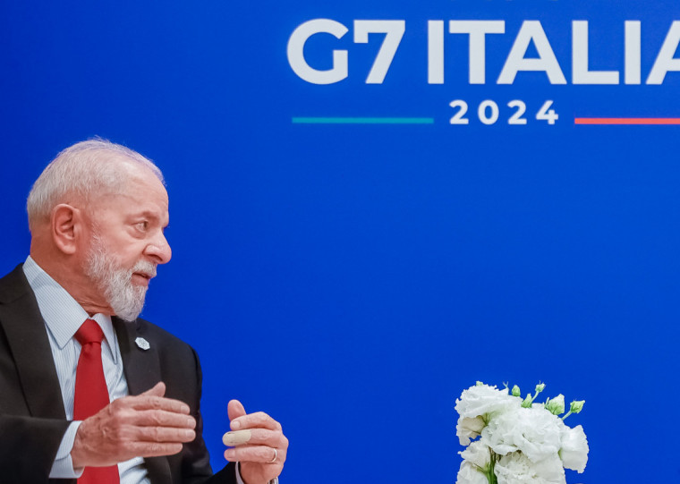 Lula está na Itália, onde participa da reunião do G7