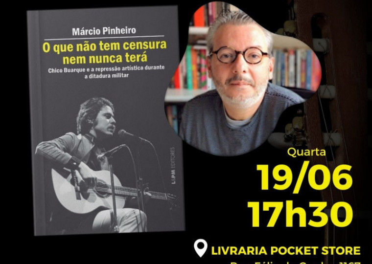 Lançamento do novo livro de Márcio Pinheiro acontece nesta quarta-feira (19)
