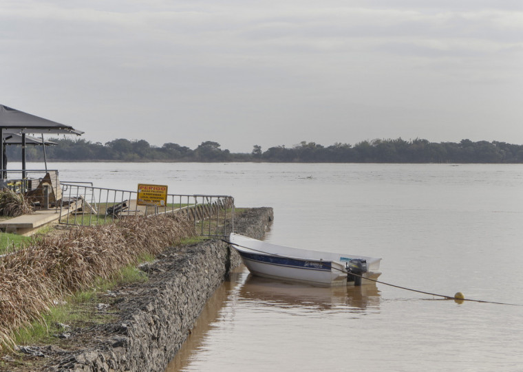 A medição é feita na altura da Usina do Gasômetro