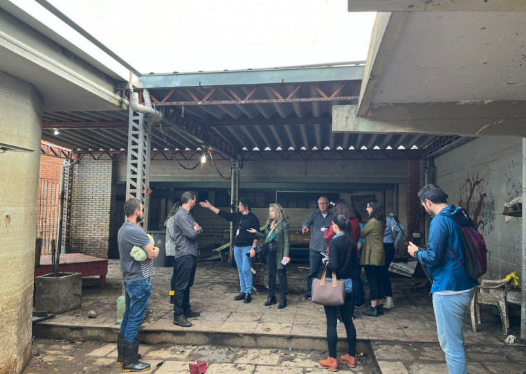 Equipes do BID e prefeitura visitaram pontos no bairro Sarandi