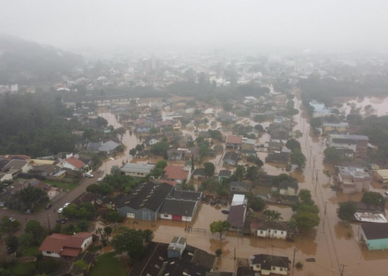 São Sebastião do Caí foi assolado pela enchente histórica de maio de 2024