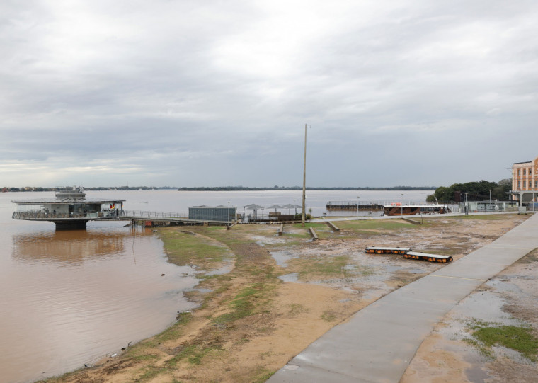 O nível do Guaíba havia baixado da marca de 3,15m no dia 7 de junho