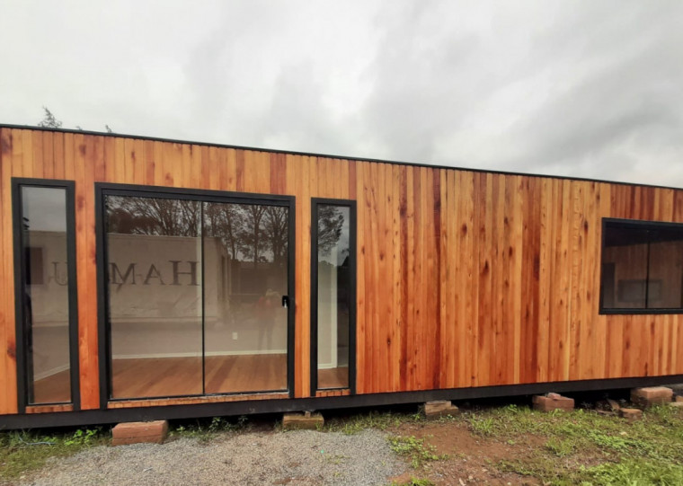 Casa modular da campanha SOS RS da Wert Estada & Co