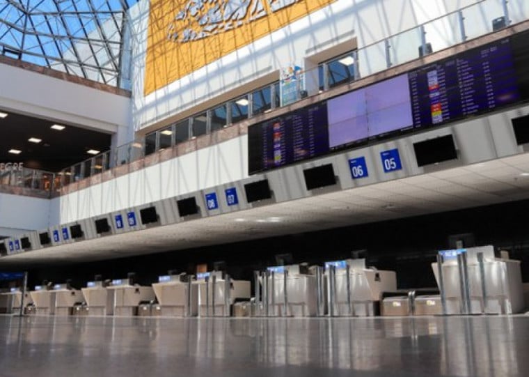 Área de embarque internacional vai ser usada para o check-in de passageiros na retomada parcial