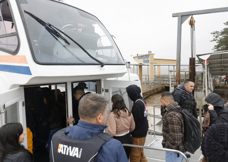 A expectativa é de que a embarcação recebe cerca de 1 mil passageiros por dia