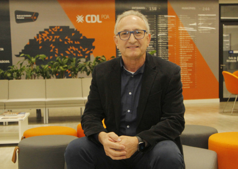 Írio Piva, presidente da CDL Porto Alegre (Câmara de Dirigentes Lojistas de Porto Alegre)
