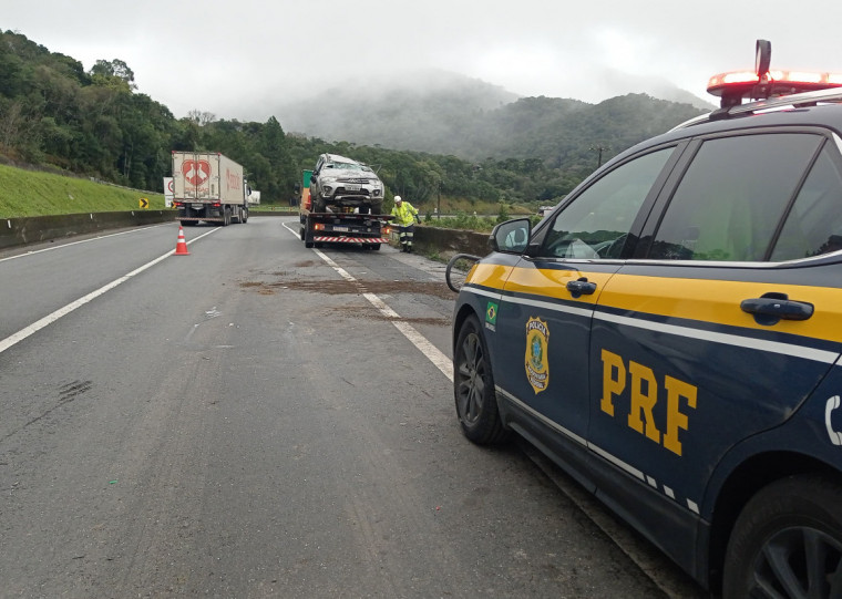 PRF relatou chuva no momento do acidente