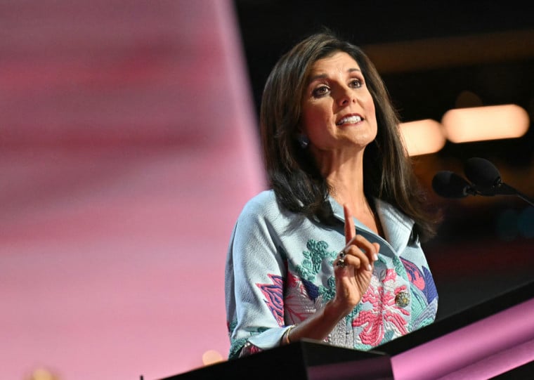 Nikki, que buscava o voto dos republicanos moderados, disse que Trump teu seu total apoio
