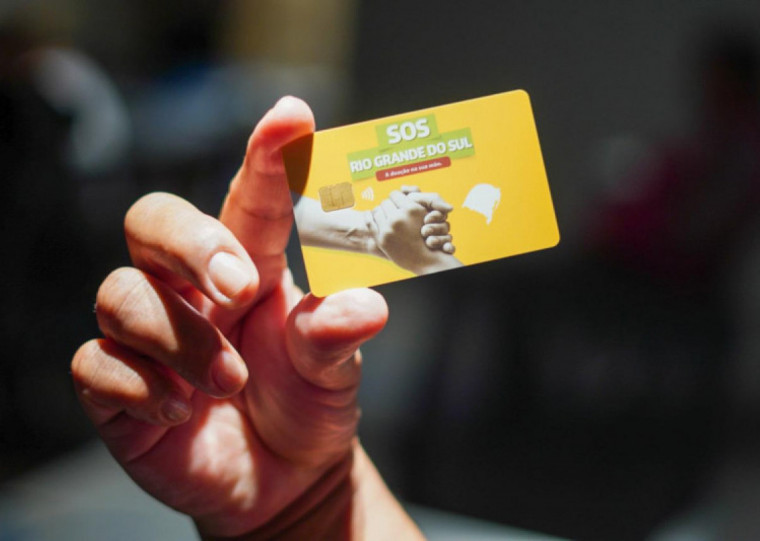 Valores estão sendo depositados diretamente no cartão SOS Rio Grande do Sul