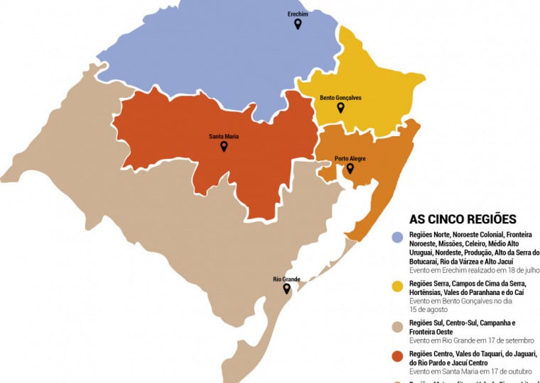 Regionalização do Estado ganha atualizações na 2ª temporada do Mapa Econômico do RS