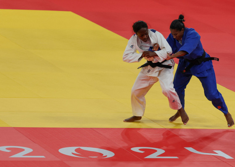 Ketleyn encarou a local Clarisse Agbegnenou, atual campeã olímpica