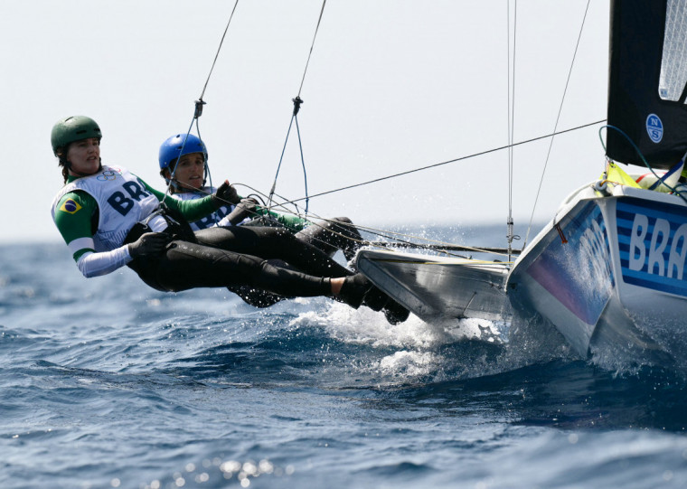 Martine e Kahena se classificaram para a regata final na oitava posição, mas farão figuração nela