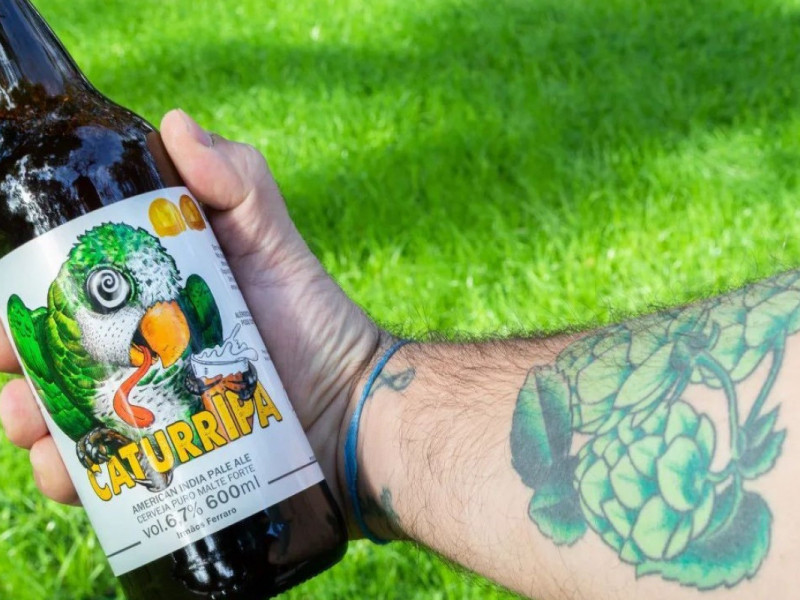 A CaturrIPA &eacute; uma das op&ccedil;&otilde;es autorais da Irm&atilde;os Ferraro Garden Foto: IRM&Atilde;OS FERRARO GARDEN/INSTAGRAM/REPRODU&Ccedil;&Atilde;O/JC