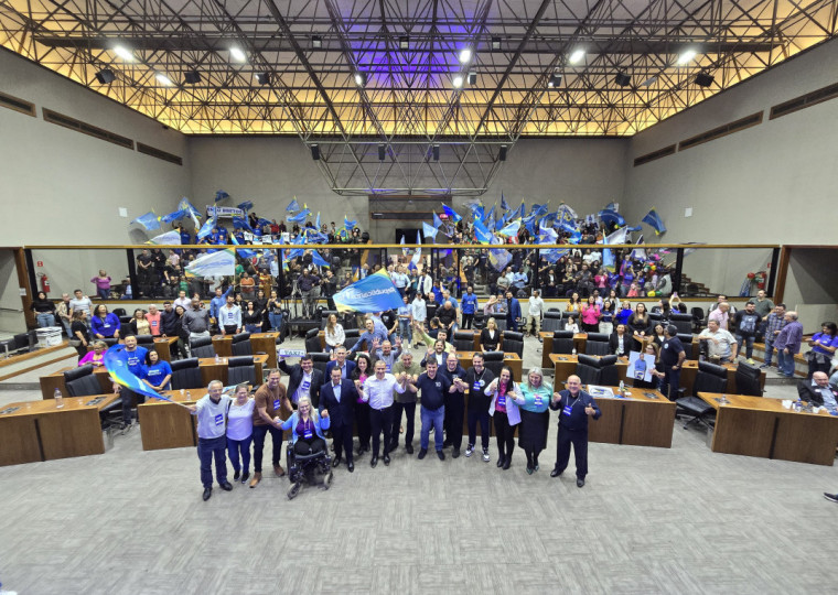 Convenção partidária do Republicanos ocorreu neste sábado (3), no plenário Otavio Rocha da Câmara Municipal 