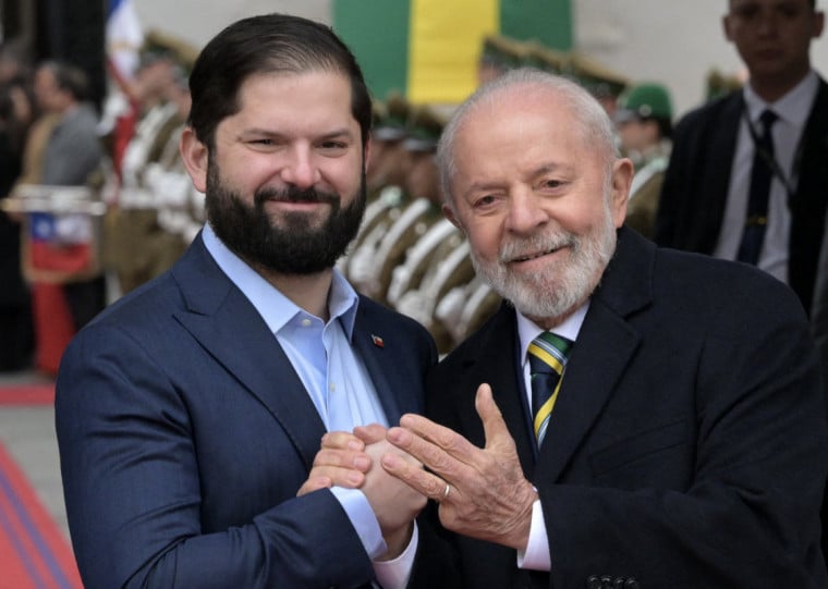 Presidente brasileiro esteve reunido com Gabriel Boric, líder do Chile