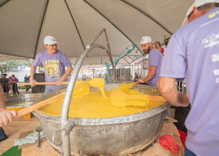 Ao todo, foram distribuídas 7 mil porções da iguaria ao público