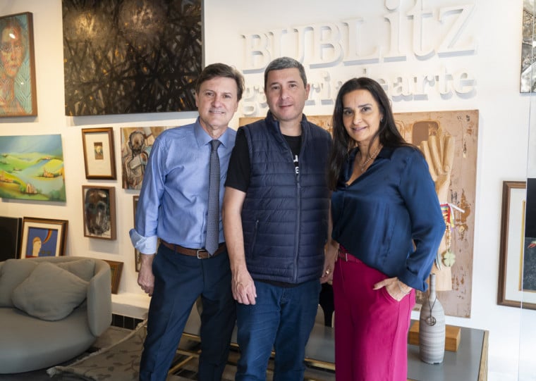 Nicholas Bublitz, João Rocha e Fernanda Etchepare