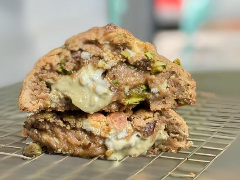 O cookie de pistache da Just Cold Creammy &eacute; um dos sabores mais pedidos na oper&ccedil;&atilde;o Foto: JUST COLD/DIVULGA&Ccedil;&Atilde;O/JC