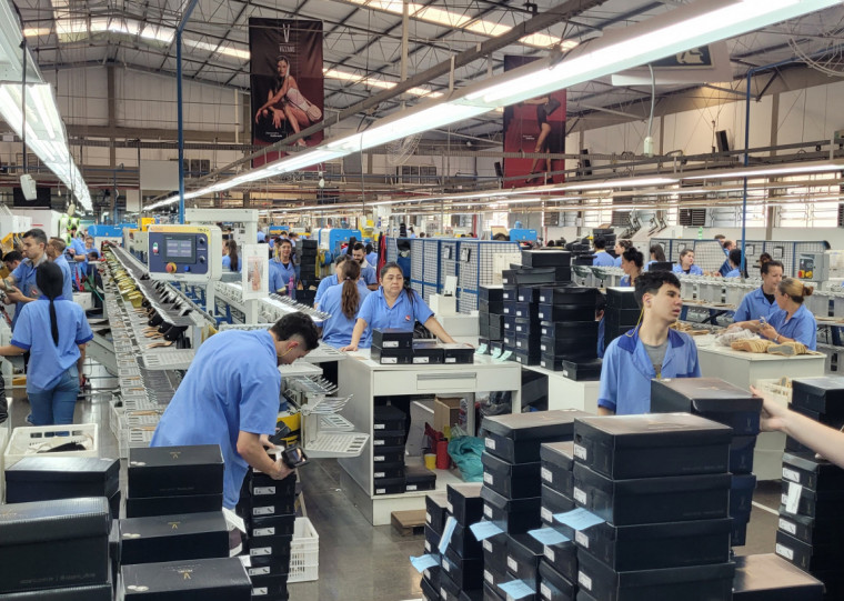 Unidade de Igrejinha da Calçados Beira Rio, que tem 11 plantas no RS e espera produzir 600 mil pares em 2024