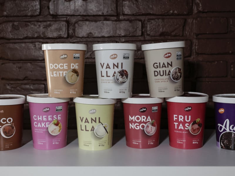 Hoje a Cream conta com nove sabores na linha de potes de 1L Foto: T&Acirc;NIA MEINERZ/JC