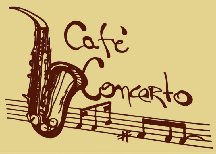 Logomarca do Café Concerto, primeira tentativa de dar novo formato ao negócio depois do sucesso inicial da Danceteria 433