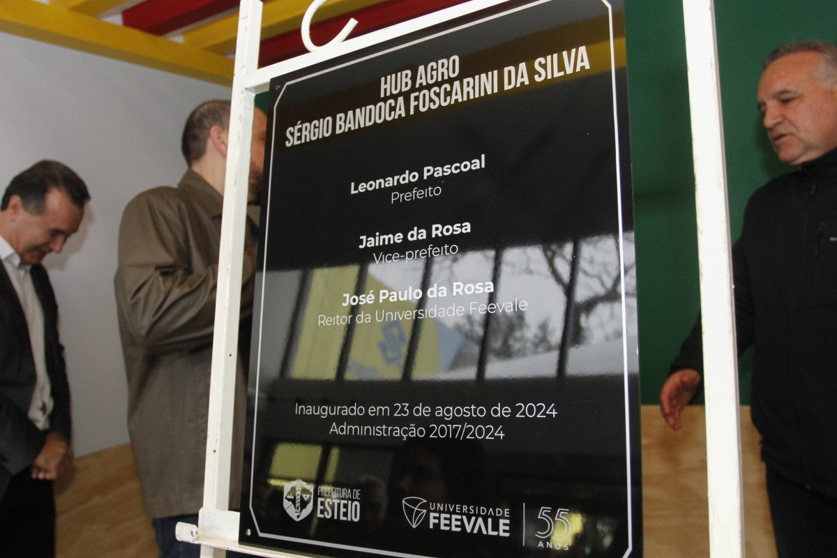 Espaço do Hub Agro leva o nome do ex-prefeito de São Francisco de Paula, Sérgio Bandoca Foscarini da Silva | EVANDRO OLIVEIRA/JC