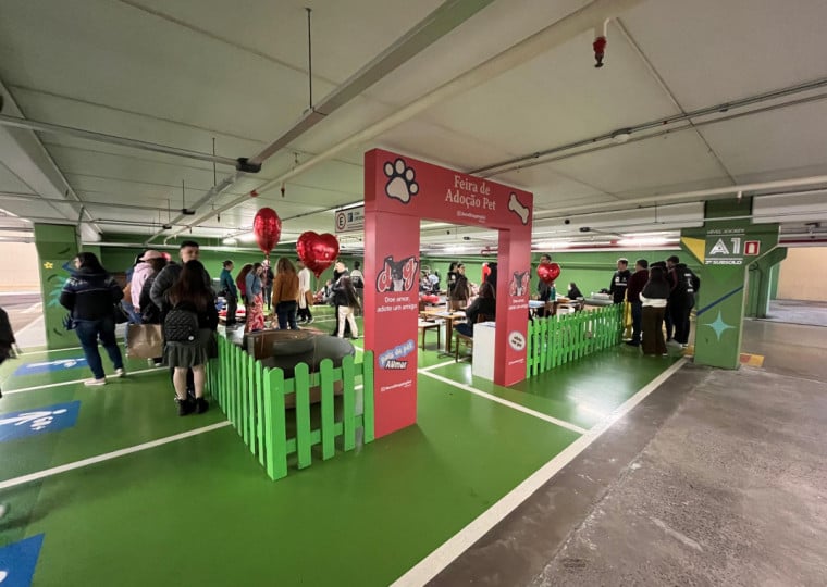 O evento acontece no estacionamento coberto do shopping, no Piso Verde, das 14h às 19h