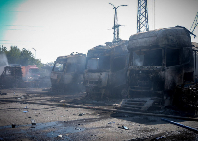 A cidade de Odessa também foi atingida pela explosão 