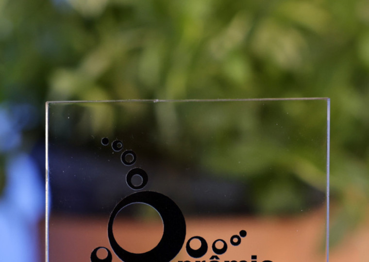 Troféu da 28ª edição do Prêmio O Futuro da Terra. 47ª Expointer.
